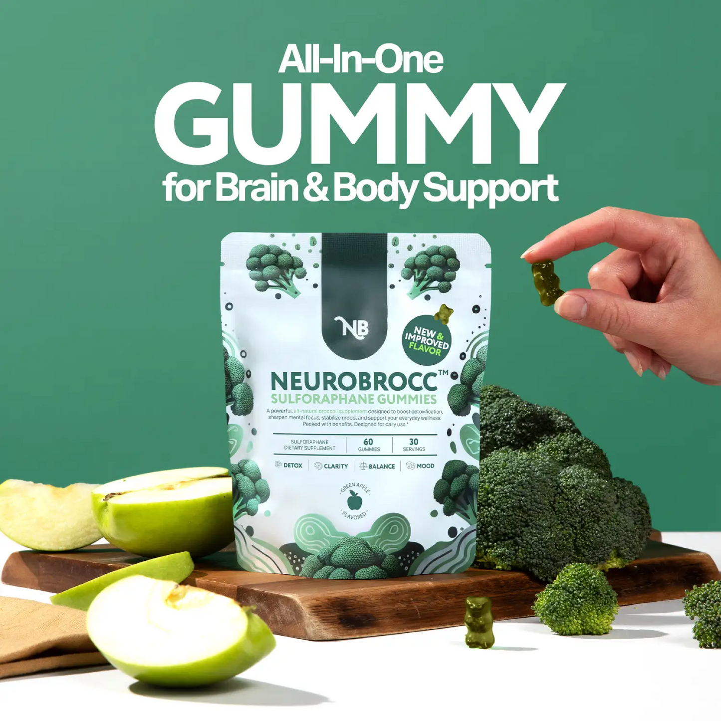 NeuroBrocc Sulforaphane Supplement Gummies
