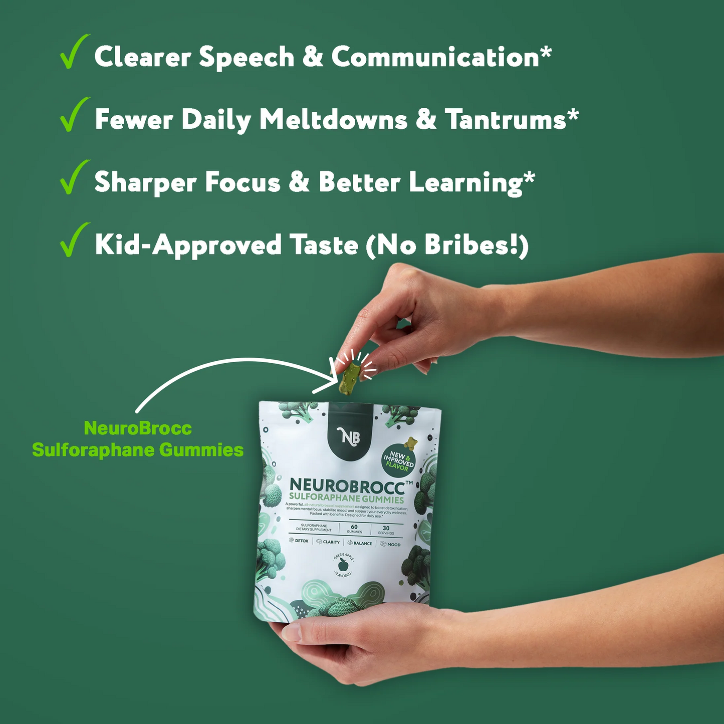 NeuroBrocc Sulforaphane Supplement Gummies